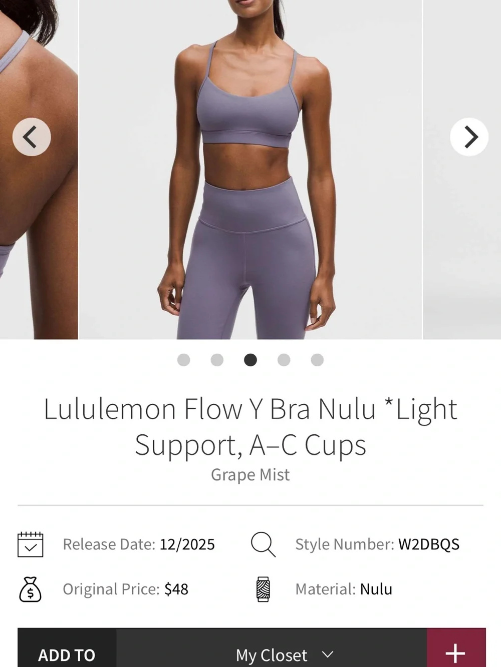 lululemon athletica what bra